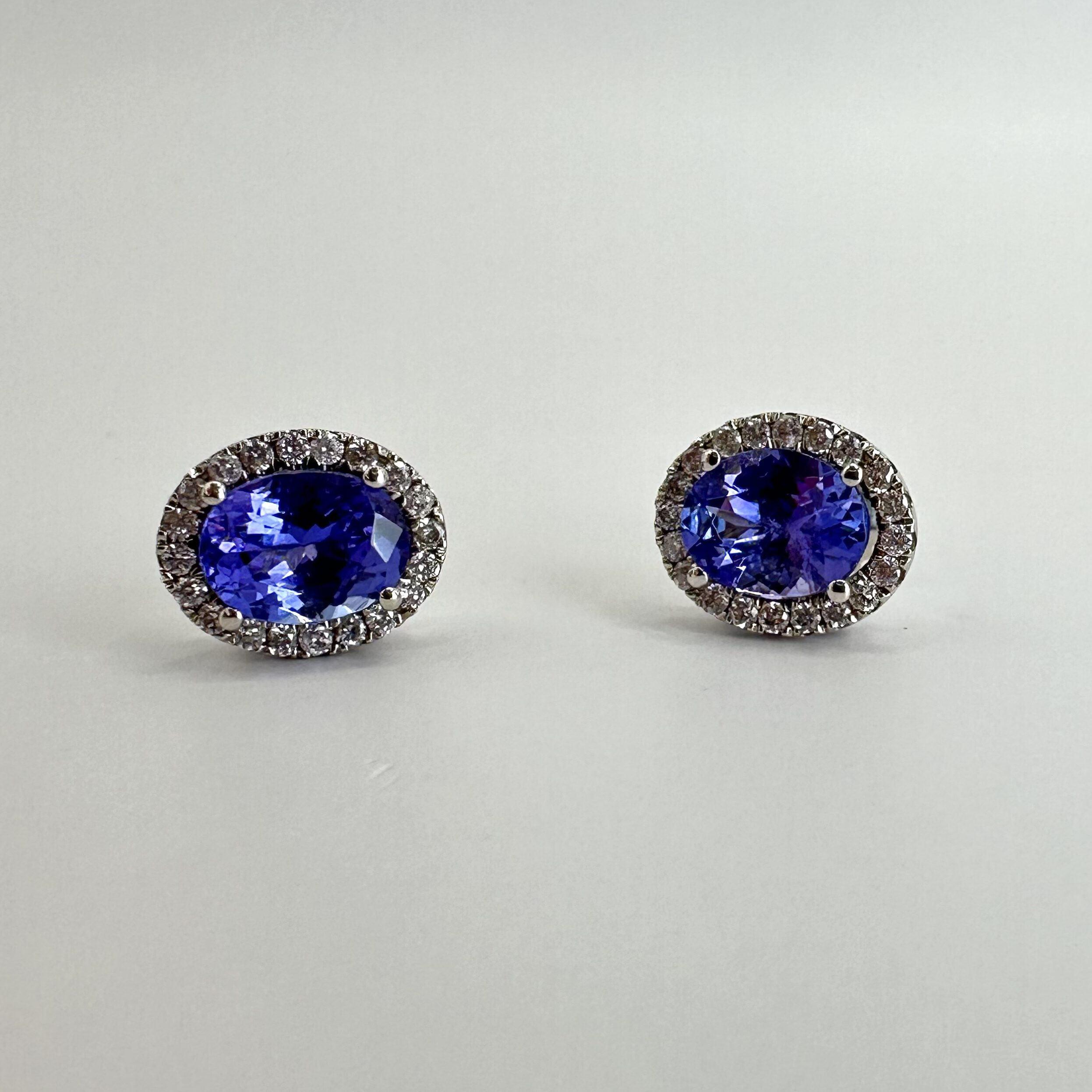 Kolczyki Tanzanit Diamenty - obrazek 2